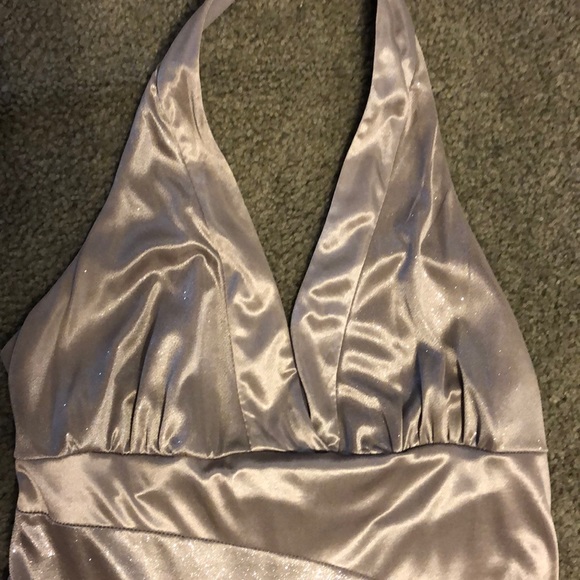 Silver Halter Dress - Picture 3 of 4